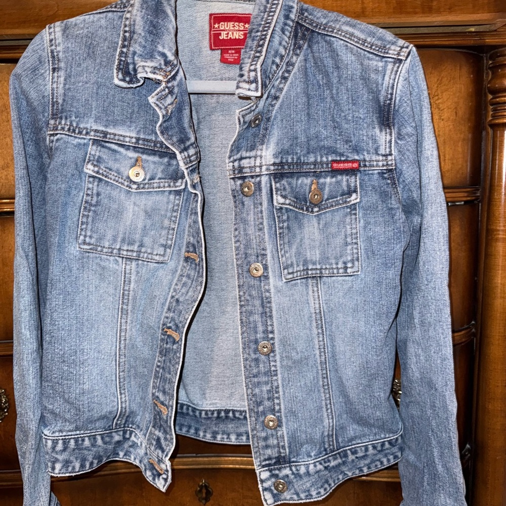 Vintage GUESS Light Blue Denim Jean Jacket